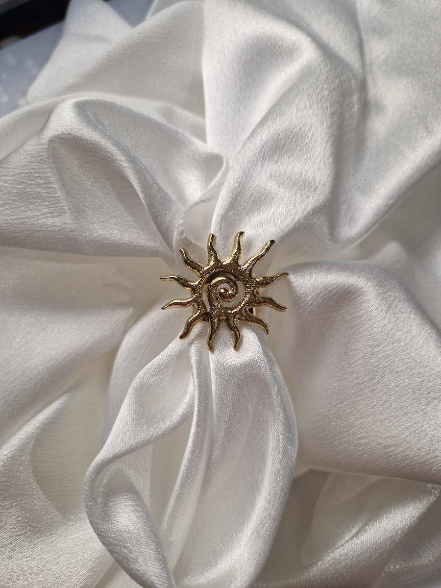 anillo de acero inoxidable